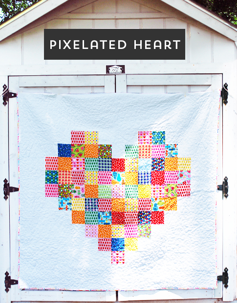 Pixelated Heart Quilt Ann Kelle Ann Kelle